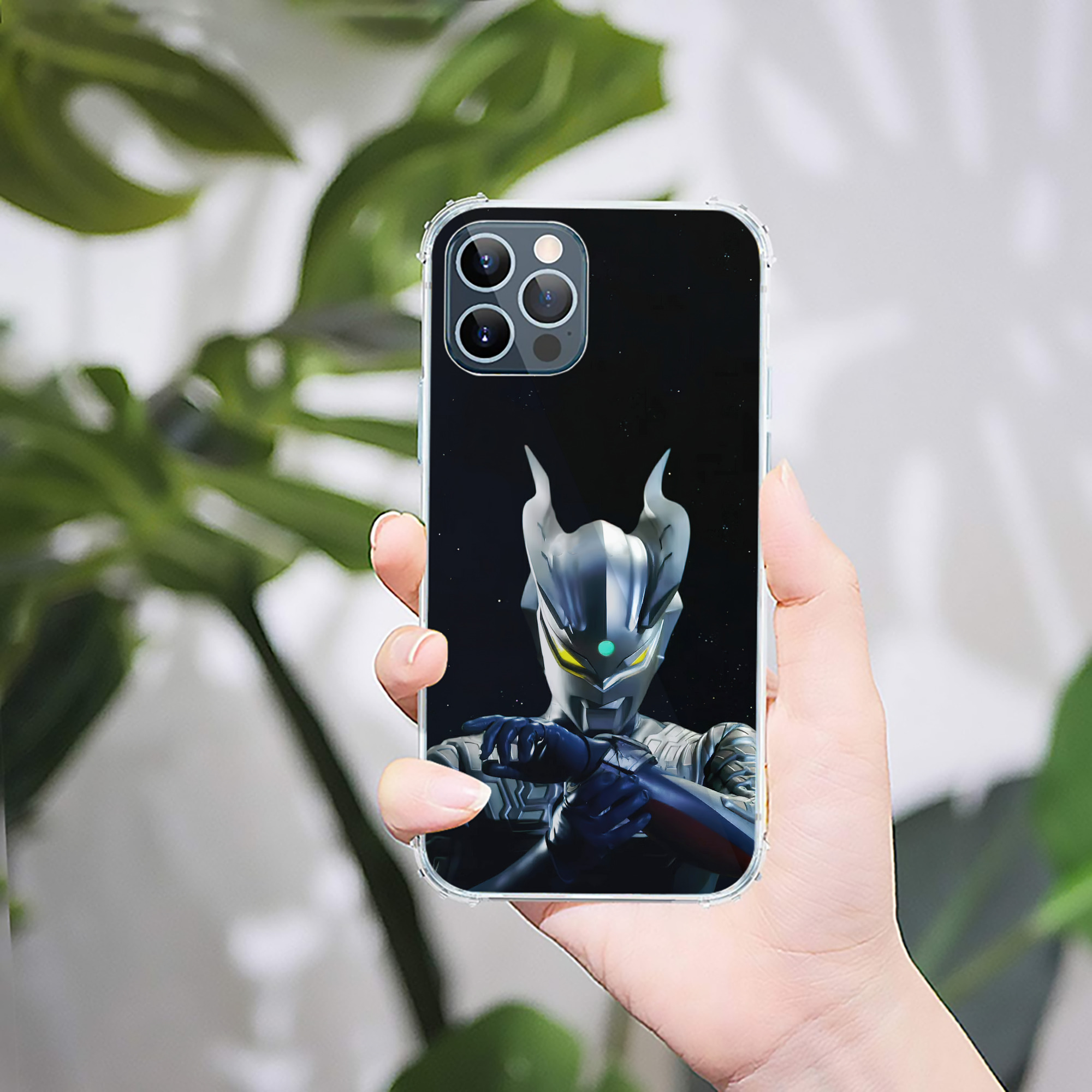（画像用） ウルトラマン Ultraman 【iPhone 12シリーズ対応】透明スマホケース（クリアソフトケース）